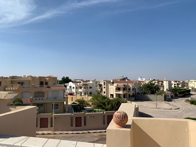 samostatná vila s výhledem na moře v Jamaran, Hurghada, Egypt .